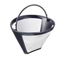 Reusable coffee filter, size 4, stainless mesh, suitable for most coffee machines