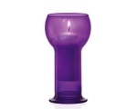 Candlestick made of glass Lucilla Purple DB120