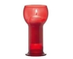 Candlestick made of glass Lucilla Red DB120