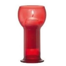 Подсвечник из стекла Lucilla Red DB120