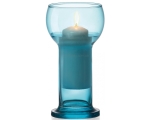 Candlestick made of glass Lucilla Blue DB120