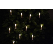 Spruce candles, 20 LEDs, gap 40cm, warm white, power supply, IP20