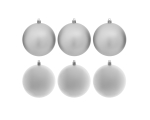 Spruce jewelry-balls 6pcs 10cm Silver 12/24