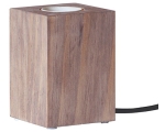 Lamp base made of wood, Lys, E27, 230V, IP20