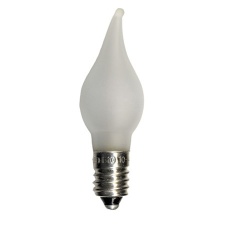 LED spare bulbs for advent candles, 3pcs, E10, 10-55V, satin