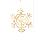 Decoration Snowflake 30cm, with 24 LED lights, power supply, IP20