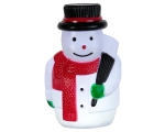 Snowman 5 LED, 18x28cm, timer (6 + 18h cycle), battery powered (3xAA, not included), push-in, IP44