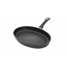 Fish grill pan 35x24x5cm, induction, cast aluminum, thickness 9-10mm, non-stick Lotan cover, oven-proof handle (240 * C)