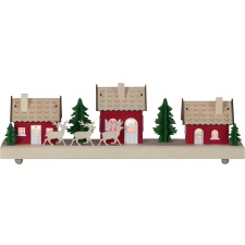 Decoration Houses, 43.5x15x8cm, 3 LEDs, battery powered, indoor IP20