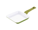 Сковорода Minichef 14x14см литая алюминиевая с керамическим покрытием, оливково-зеленая