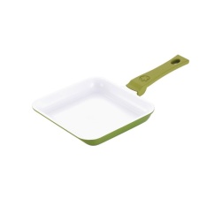 EOL Pan Minichef 14x14cm cast aluminum with ceramic coating, olive green