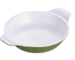 Сковорода для яиц Minichef 14x14см литая алюминиевая с керамическим покрытием, оливково-зеленая