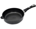 Pan 24 x 7cm induction, cast aluminum, thickness 9-10mm, non-stick Lotan cover, oven-proof handle (up to 240 * C)