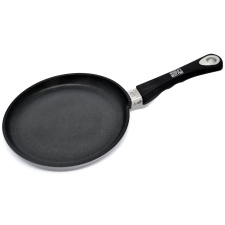 Pancake pan 24 x 1cm, cast aluminum, induction, thickness 9-10mm, non-stick Lotan coating, oven-proof handle (up to 240*C)