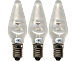Spare bulbs LED universal 3pcs, 10-55V, E10, transparent 20/400