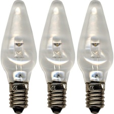 Spare bulbs LED universal 3pcs, 10-55V, E10, transparent 20/400