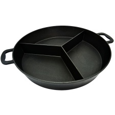 Large pan 65 cm, H 9 cm, with 3 segments