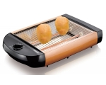 Toaster Retro 24x18.5cm, 600W black/copper