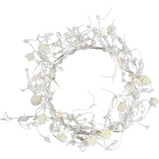 Roosipärg Valge 21cm, 24 LED tulega voolutoide, IP20