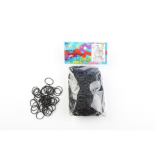 Rainbow Loom-Mustad kummid 600tk.