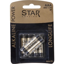 Batteries AAA 6pcs in a pack, Power Alkaline Longlife