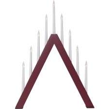 Advent candle Jazz red, 9LED, power supply, IP20