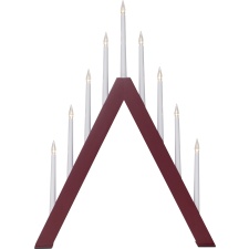 EOL Advent candle Jazz red, 9LED, power supply, IP20