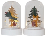 Decoration Forest Friends 9cm, 2pcs in a box, 2 * 1 LED, battery powered, IP20