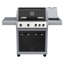 Gas grill Valhal 420 CS, 4 burners and infrared ceramic side burner + free gas regulator