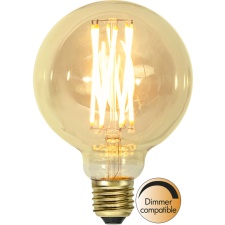 LED lamp E27 G80 filament 240lm, vintage gold