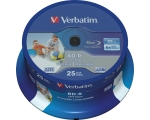 Verbatim BD-R 25GB / 6X 25 tower, printable