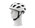 Bicycle helmet Urban with taillight, L, white