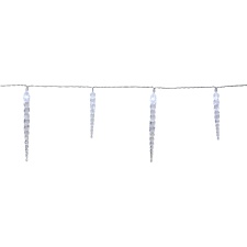 Light chain Gelido 40 with icicles, 6m, power supply, indoor/outdoor IP44