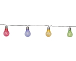 Party light chain Glow with solar panel, colored