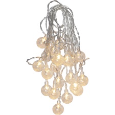 Globini light chain with solar panel, 20LED, 4.75m
