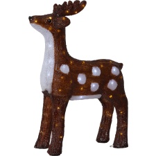 EOL Decoration Deer, 65x50cm, 80 LEDs, powered, indoor/outdoor IP44