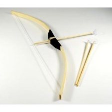 Bamboo bow +3 arrows, 75cm