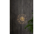 Decoration Firework 16cm, 80 LED warm white, power supply, IP44