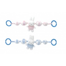 Pram rattle Miffy (pink &amp; blue)