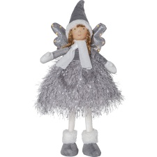 Decoration angel Nova, gray, 55cm. 13 LED, battery powered, IP20