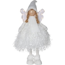 EOL Decoration angel Nova, white, 55cm. 13 LED, battery powered, IP20