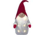 Decoration Elf 40cm, red. 6 LEDs, battery powered, IP20