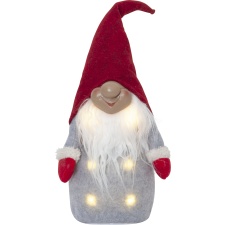 Decoration Elf 40cm, red. 6 LEDs, battery powered, IP20