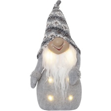 Decoration Elf 40cm, gray. 6 LEDs, battery powered, IP20