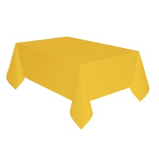 Tablecloth plastic 137 x 274cm yellow