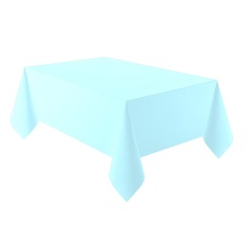 Tablecloth plastic 137 x 274cm light blue