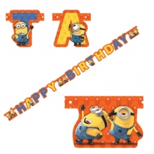 EOL Minions Birthday decoration 1pc/pk