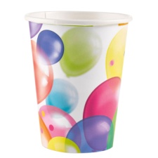 Drinking cups 250 ml 8 pcs/pk Balloons