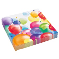 Napkins 33 x 33 cm 20 pcs Balloons