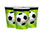 Football Drinking cups 266ml 8pcs / pack EOL